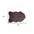 2' X 3' Black Faux Sheepskin Animal Print Washable Area Rug